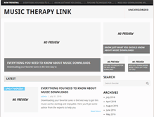 Tablet Screenshot of musictherapylink.net